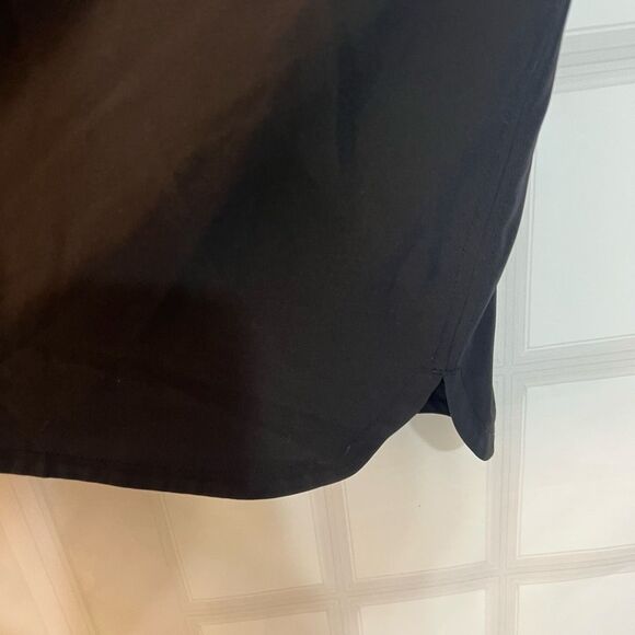 Chico’s Zenergy Black Pull-On Elastic Waist Drawstring Mini Skort Skirt Size L - Picture 3 of 8